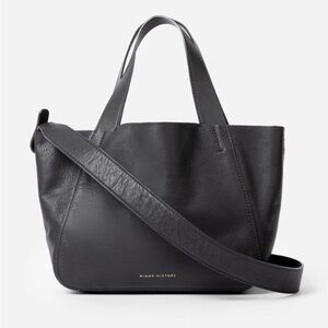 Minor History Black Leather Little Times Tote